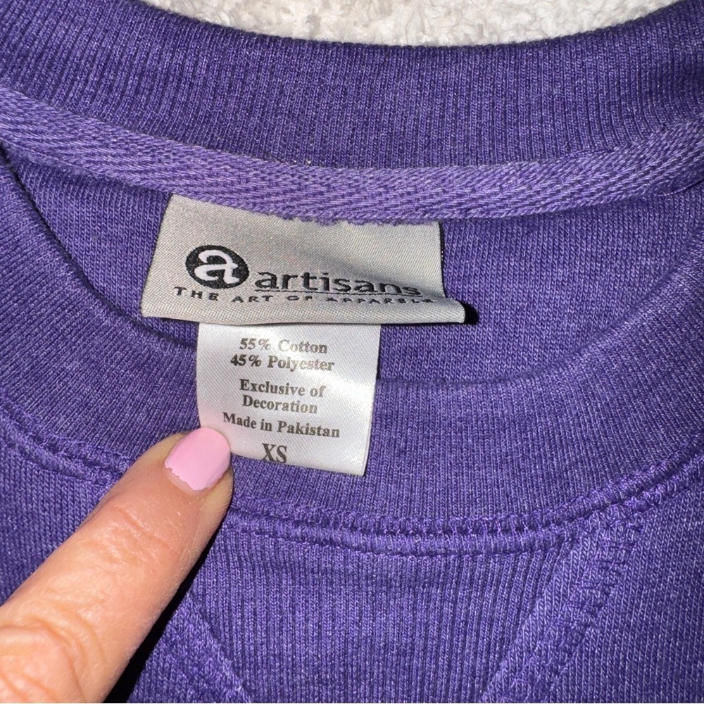 Williams College Purple Crewneck Sweatshirt - Picture 2 of 5